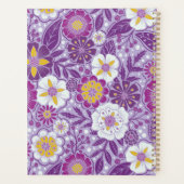 Floral pourpre, jaune et magenta (Dos)