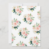 Floral Princess Gold Baby shower Invitation (Dos)