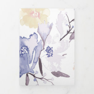 Floral Print 1 Drieluik Wenskaart