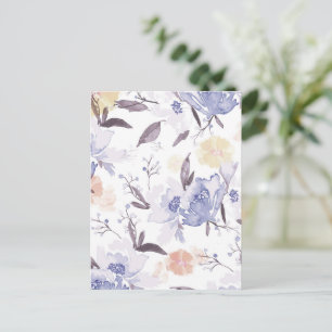  Floral Print 1 Feestdagenkaart