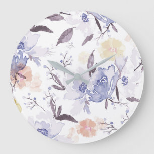  Floral Print 1 Grote Klok