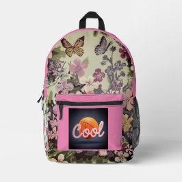 Floral Print Cut naairugzak Bedrukte Rugzak