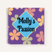  Floral print dankbaarheid Notitieboek (Voorkant)