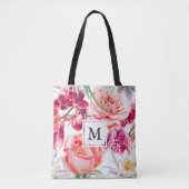  Floral Print met Monogram Draagtas (Voorkant)
