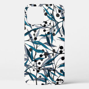 Floral print. Natuurlijke curven. Patroon iPhone 12 Hoesje