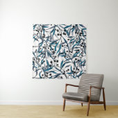 Floral print. Ornament Natural curves. Pattern Wandkleed (In Situ (horizontaal))