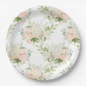 Floral Print Papieren Bordje (Voorkant)