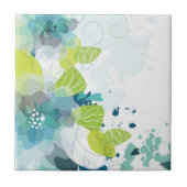 Floral Print Tegel Tegeltje (Voorkant)