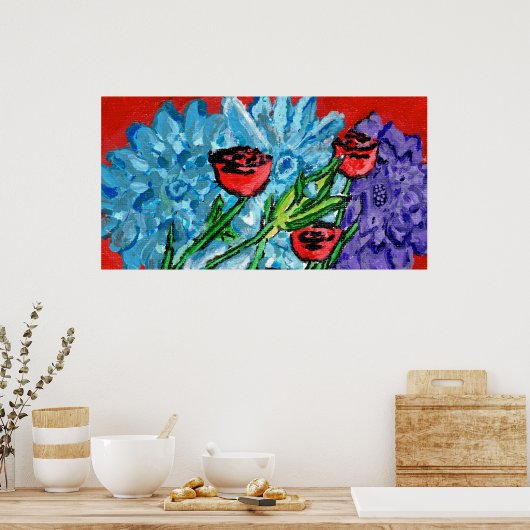 Floral Print, Value Poster  (Semi-Gloss) (Cuisine)