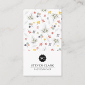 Floral Print Visitekaartje (Voorkant)