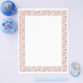 Floral Printer Briefpapier randpapier Flyer (Enkel)