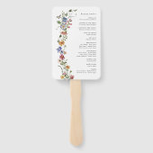Floral Program Hand Fans Handwaaier (Achterkant)