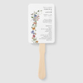 Floral Program Hand Fans Handwaaier (Voorkant)