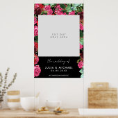 Floral Prop Bruiloft Selfie Foto Lijst Poster (Keuken)