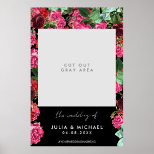 Floral Prop Bruiloft Selfie Foto Lijst Poster