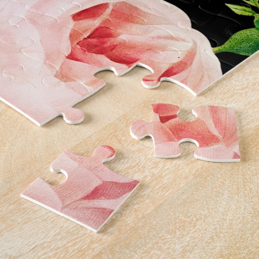 Floral Proverbs 31:30 Jigzaag Puzzle Legpuzzel (Zijkant)