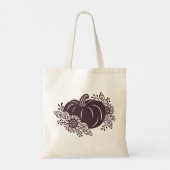 Floral Pumpkin-Canvas tas (Achterkant)