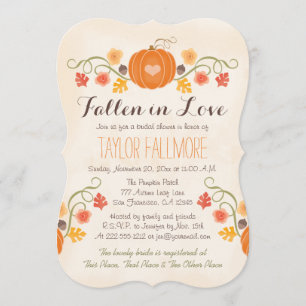 Floral Pumpkin Herfst Vrijgezellenfeest Kaart