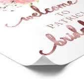 Floral Pumpkin Herfst Vrijgezellenfeest Welkom Poster (Hoek)