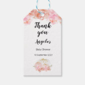 Floral Pumpkin Modern Dank u Label. Cadeaulabel (Voorkant)