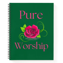 Floral Pure Worship Notitieboek