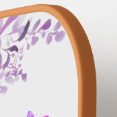 Floral Purple Butterflies Pickleball Paddle (Links Detail)