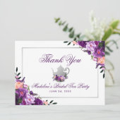 Floral Purple Tea Party Merci P (Debout devant)