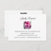 *~* Floral QR code Website AR1 Huwelijk RSVP Enclo Informatiekaartje (Voorkant / Achterkant)