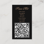 Floral QR Code Wedding Enclosure Card Informatiekaartje (Achterkant)