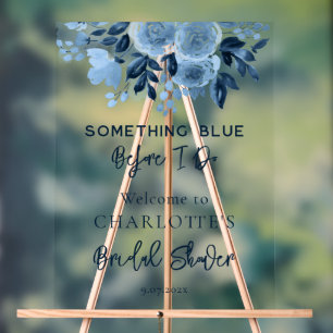 Floral quelque chose de bleu avant de faire Fête d