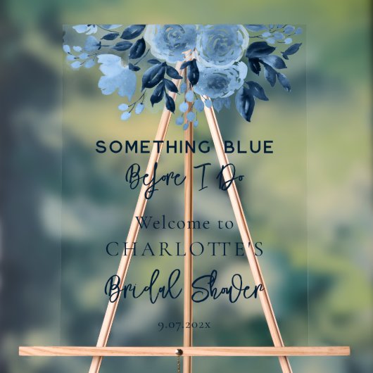 Floral quelque chose de bleu avant de faire Fête d (Neutre)
