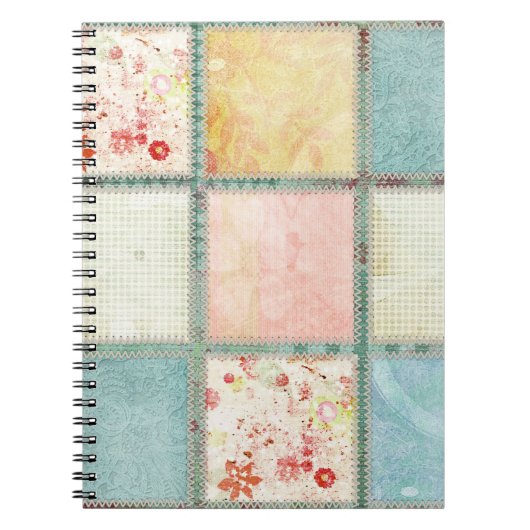 Floral Quilt Square Notitieboek (Voorkant)