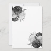 Floral Quinceanera Kaart (Achterkant)