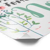 Floral Quote Print, Inspirerend Quote Foto Afdruk (Hoek)