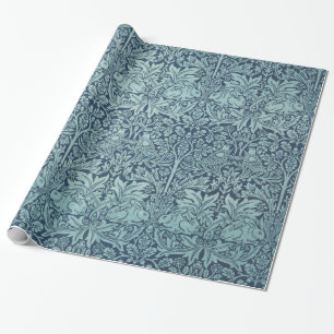 Floral Rabbit en Birds Pattern Cadeaupapier