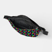 Floral Rainbow Love Hearts Pattered Heuptasje (Open)