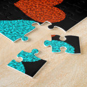 Floral Rainbow Love Hearts Puzzle (Côté)