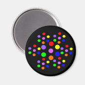 Floral Rainbow Spots Magnet Magneet (Voorkant / Achterkant)