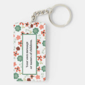 Floral Raising Tiny Disciples Proverbs 22:6 mam Sleutelhanger (achterkant)