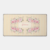 Floral rayé jaune doux (Recto)