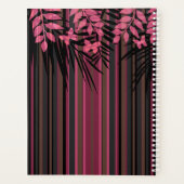 Floral, rayé, rétro (Dos)