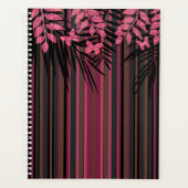 Floral, rayé, rétro (Devant)