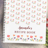 Floral Recipe zomerbloemenpatroon Notitieboek