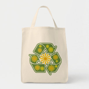 Floral Recyclen Organic Grocery Canvas tas
