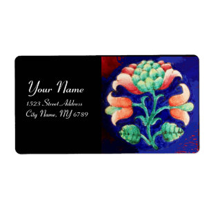 FLORAL Red Green Blue Etiket