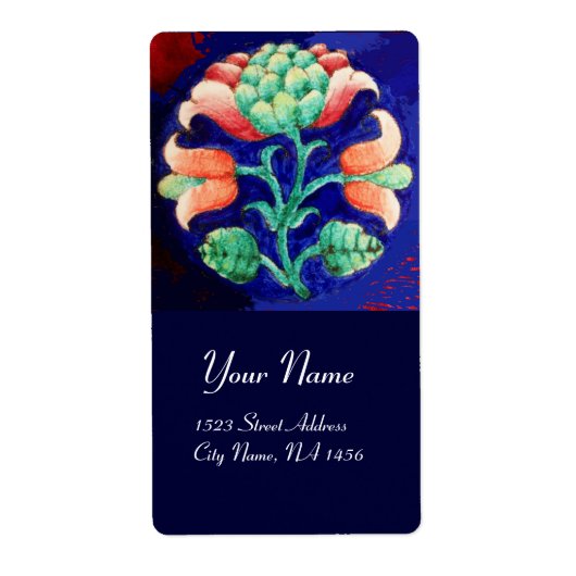 FLORAL Red Green Blue Etiket (Voorkant)
