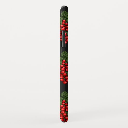 Floral Red kerstbessen Case-Mate iPhone Case (Achterkant/rechts)