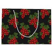 Floral Red kerstbessen Groot Cadeauzakje (Achterkant)