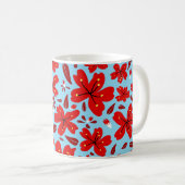 Floral Red Koffiemok (Voorkant rechts)