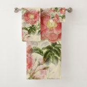 Floral Red Roses Bad Handdoek (Insitu)